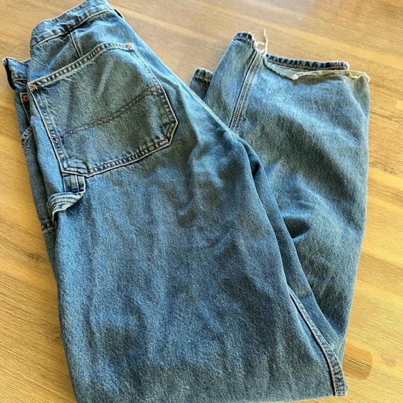 Baggy GAP Classic Blue Wide Leg  carpenter menuisier Jeans. Teen 16 - Picture 6 of 11
